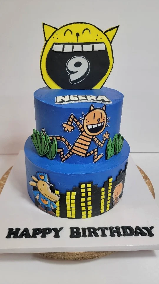 Level 9 unlocked 🐾🔥

This 2-tier Dogman cake was too fun not to share! 🎂✨ Vanilla & chocolate layers stuffed with dark chocolate mousse because birthdays deserve the GOOD stuff.

Had the best time bringing this one to life 💙

#smallbusiness #ZnLbakes #homebaker #westfordMAbaker #Dogman